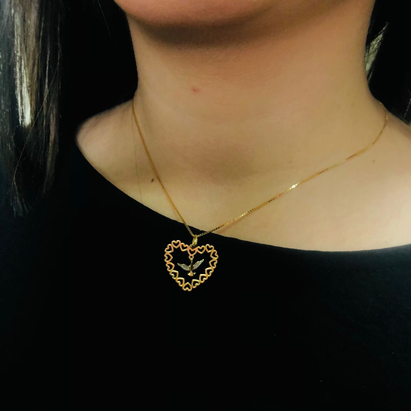 Pingente Espirito Santo Ouro 18K