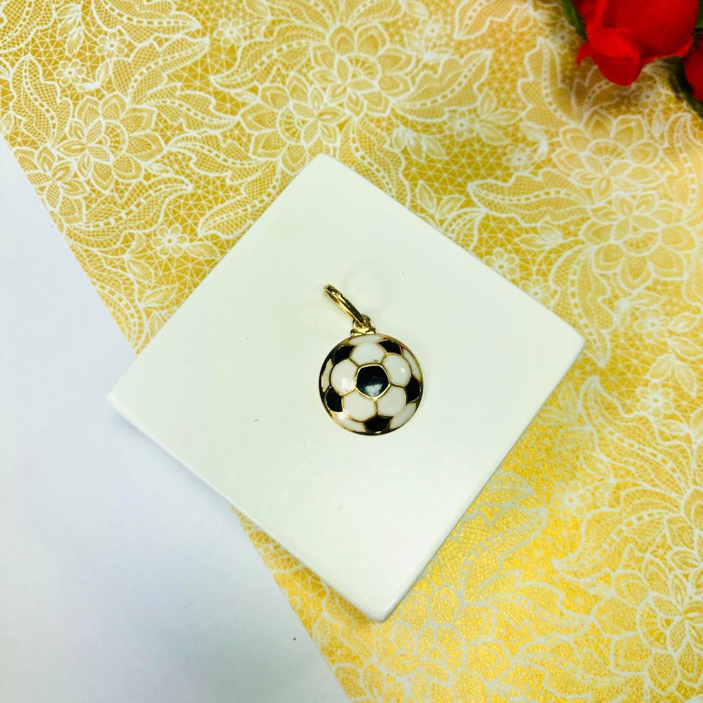 Pingente Bola de Futebol Semijoia