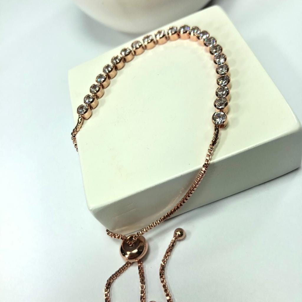 Pulseira Modelo Riviera Rose REGULÁVEL
