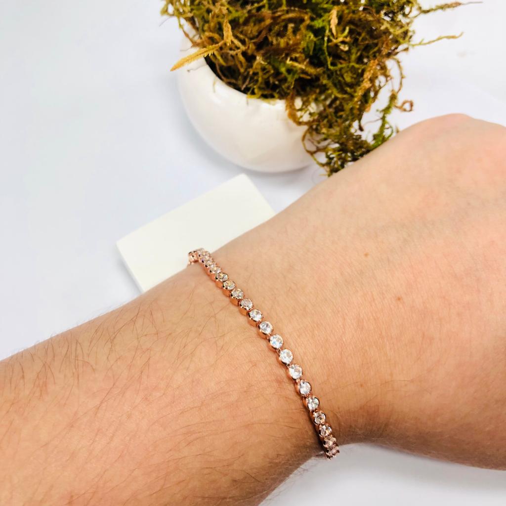 Pulseira Modelo Riviera Rose REGULÁVEL