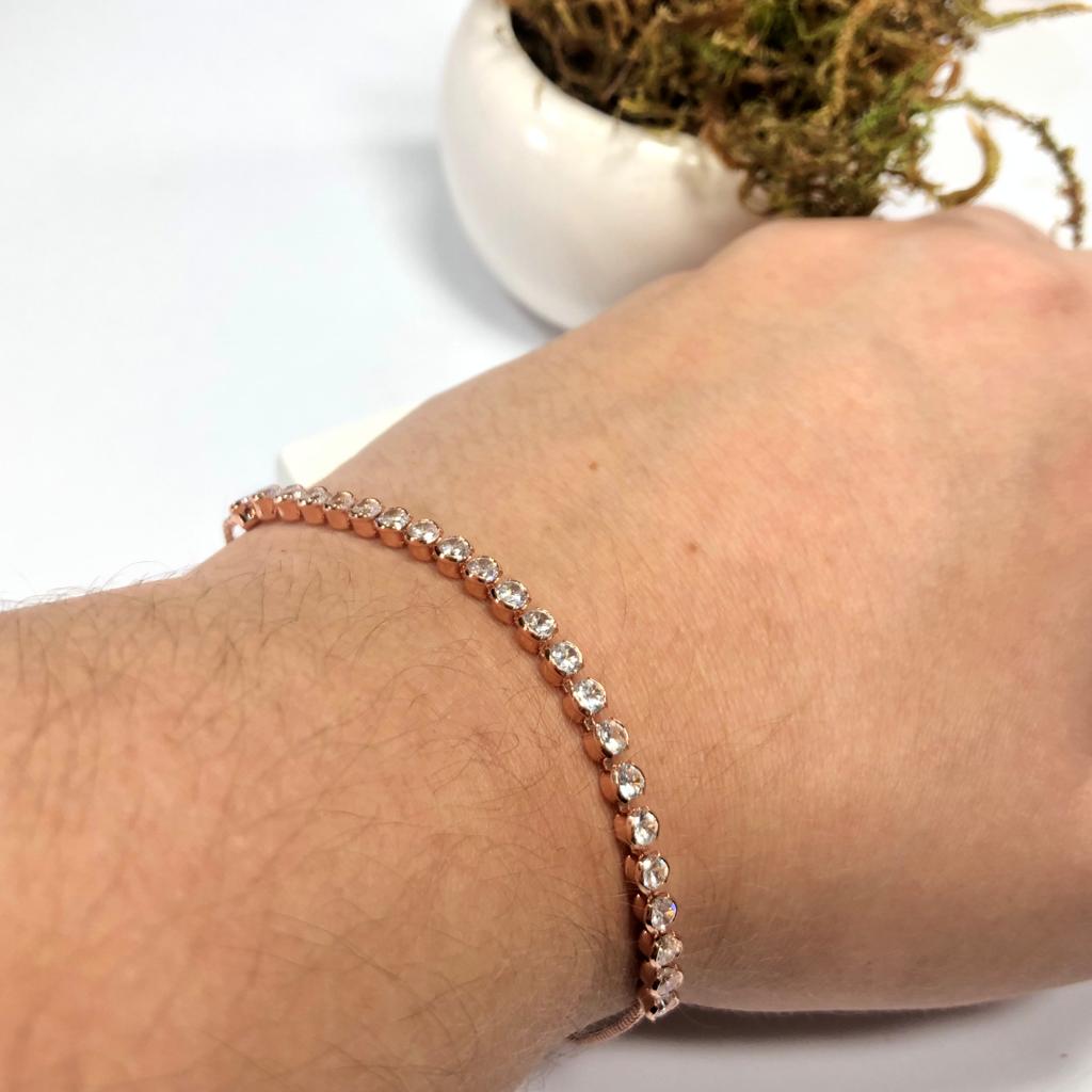 Pulseira Modelo Riviera Rose REGULÁVEL