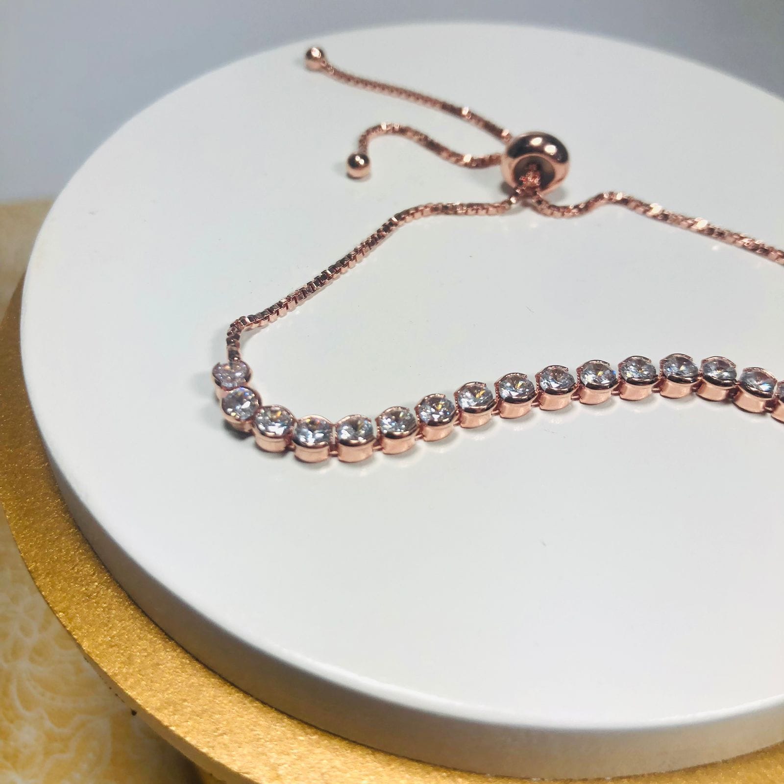 Pulseira Modelo Riviera Rose REGULÁVEL