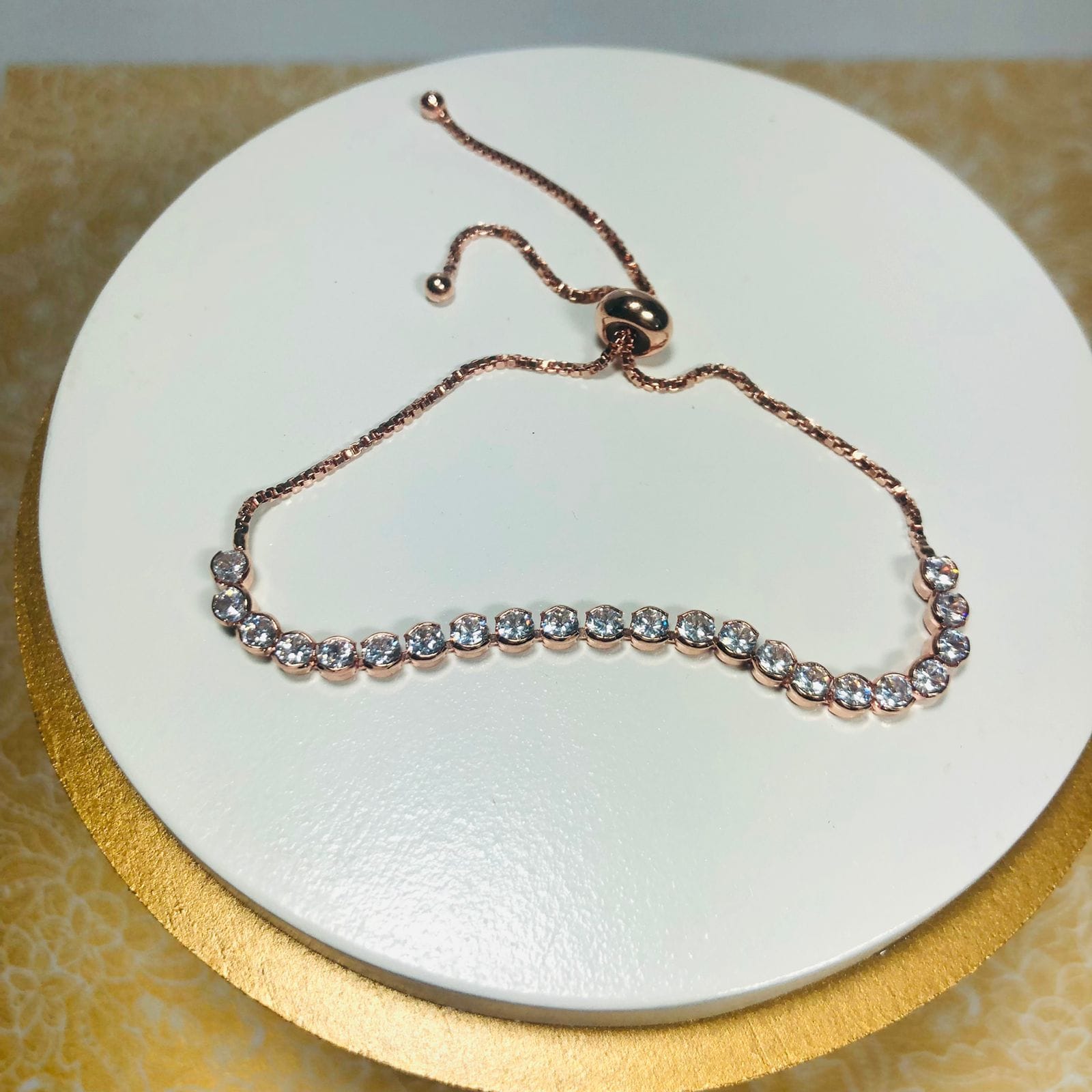 Pulseira Modelo Riviera Rose REGULÁVEL